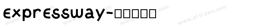 expressway字体转换
