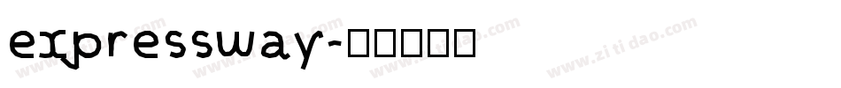 expressway字体转换