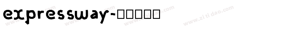expressway字体转换