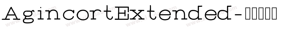 AgincortExtended字体转换