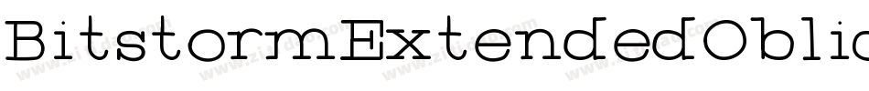 BitstormExtendedOblique-15p0字体转换