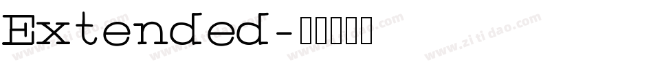 Extended字体转换