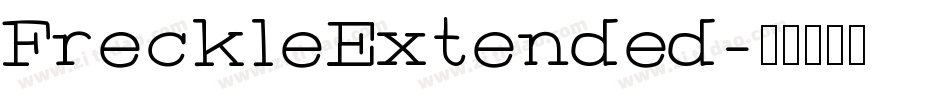 FreckleExtended字体转换