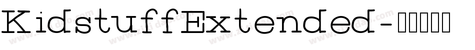 KidstuffExtended字体转换