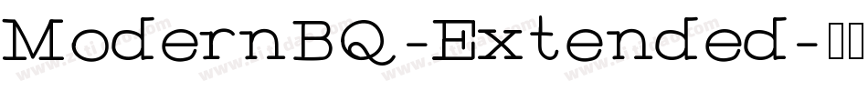 ModernBQ-Extended字体转换