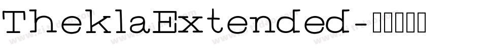 TheklaExtended字体转换