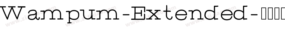 Wampum-Extended字体转换
