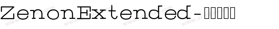 ZenonExtended字体转换