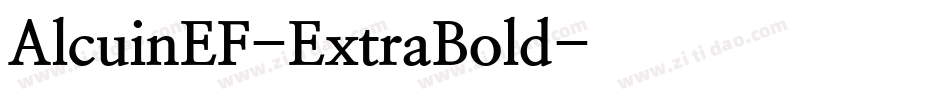 AlcuinEF-ExtraBold字体转换