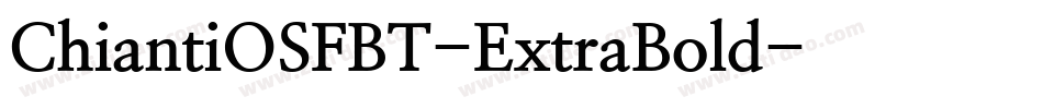 ChiantiOSFBT-ExtraBold字体转换