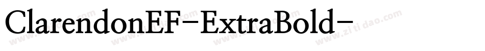 ClarendonEF-ExtraBold字体转换