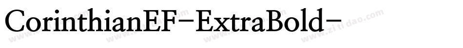 CorinthianEF-ExtraBold字体转换