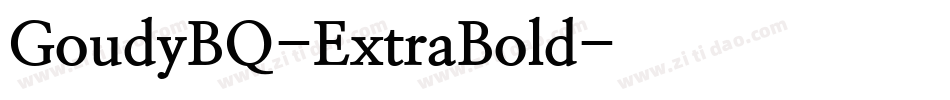 GoudyBQ-ExtraBold字体转换