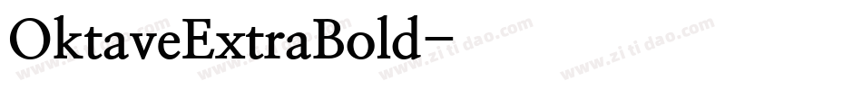 OktaveExtraBold字体转换