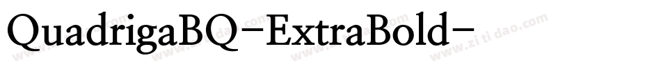QuadrigaBQ-ExtraBold字体转换