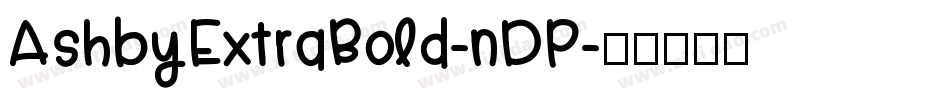 AshbyExtraBold-nDP字体转换
