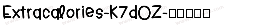 Extracalories-K7dOZ字体转换
