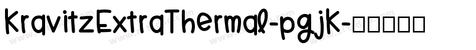 KravitzExtraThermal-pgjK字体转换