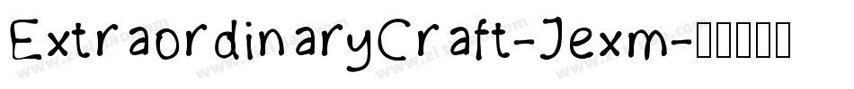 ExtraordinaryCraft-Jexm字体转换