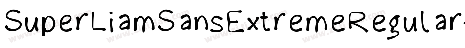 SuperLiamSansExtremeRegular-vD1M字体转换