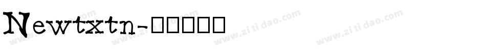 Newtxtn字体转换