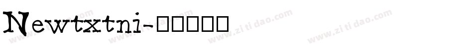 Newtxtni字体转换