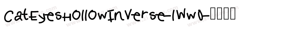 CatEyesHollowInverse-lWw0字体转换