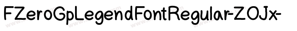 FZeroGpLegendFontRegular-ZOJx字体转换
