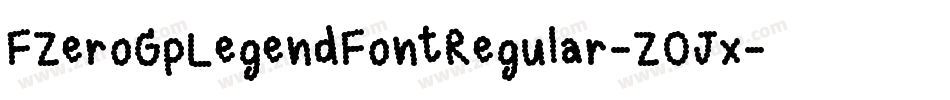 FZeroGpLegendFontRegular-ZOJx字体转换