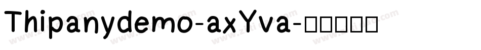 Thipanydemo-axYva字体转换