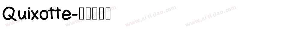 Quixotte字体转换