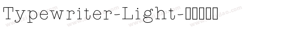 Typewriter-Light字体转换