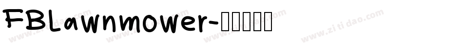 FBLawnmower字体转换