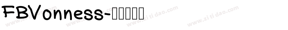 FBVonness字体转换