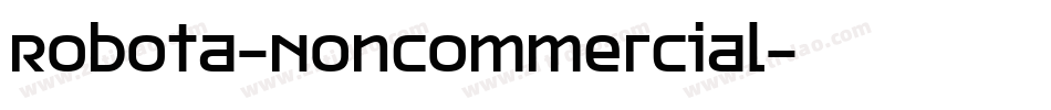 Robota-NonCommercial字体转换