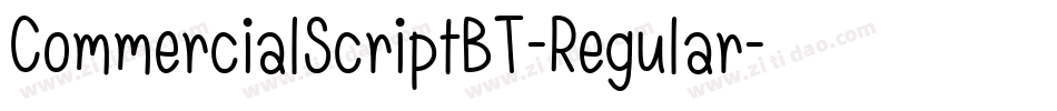 CommercialScriptBT-Regular字体转换