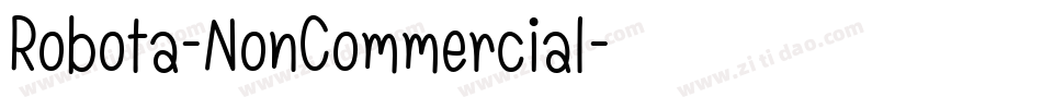 Robota-NonCommercial字体转换