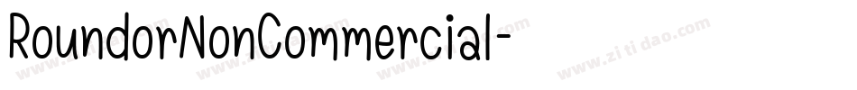 RoundorNonCommercial字体转换