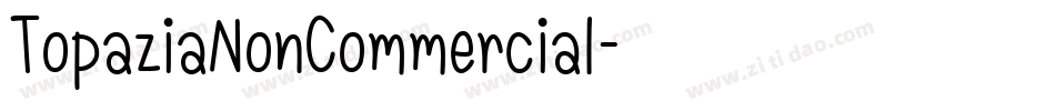 TopaziaNonCommercial字体转换
