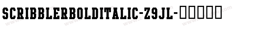 ScribblerBoldItalic-Z9Jl字体转换