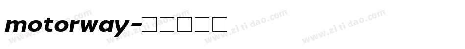 motorway字体转换