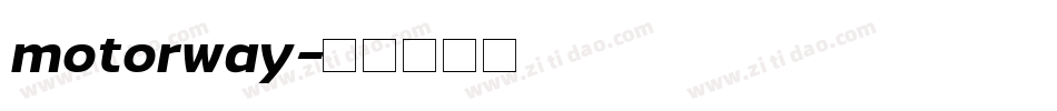 motorway字体转换