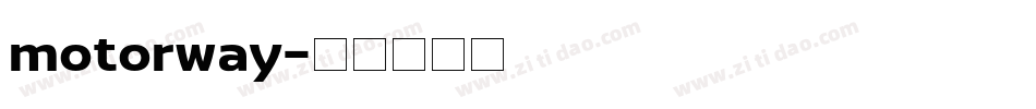 motorway字体转换