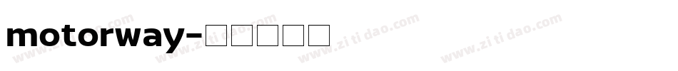 motorway字体转换