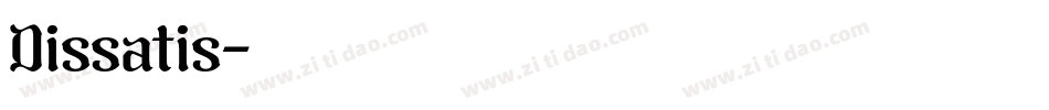 Dissatis字体转换