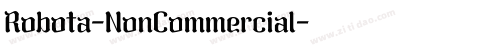 Robota-NonCommercial字体转换