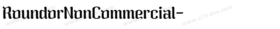 RoundorNonCommercial字体转换