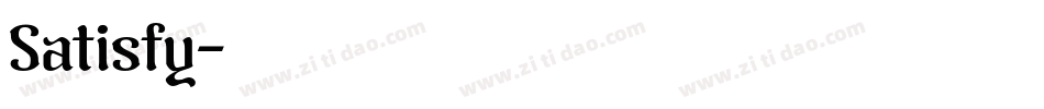 Satisfy字体转换