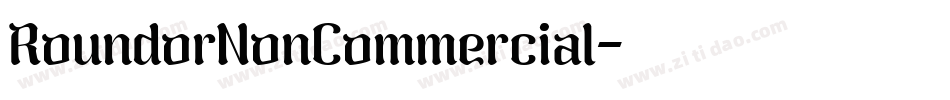 RoundorNonCommercial字体转换