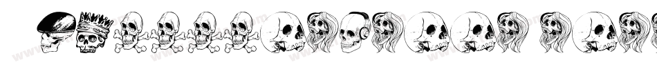 101SkullAndbonez-ZEdz字体转换